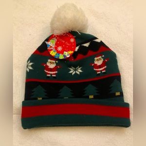 Festive Fun Pom Pom beanie